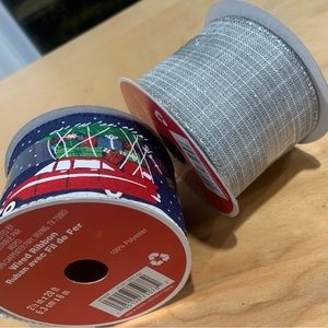 2 holiday ribbons